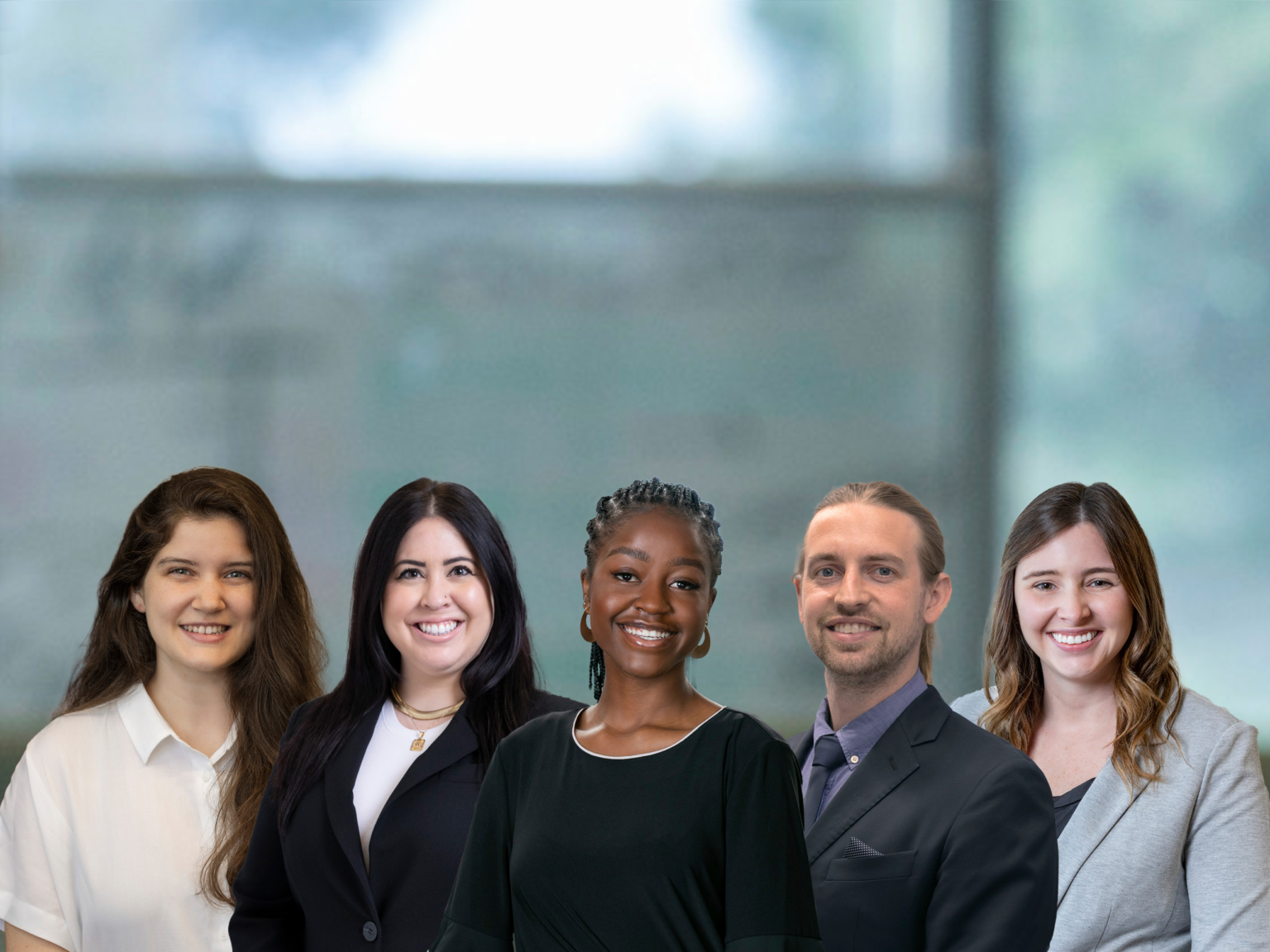 Abri Aiken, Julianna Sorrell, Isheanesu Tendayi, Matt Conway, and Hailey Muller