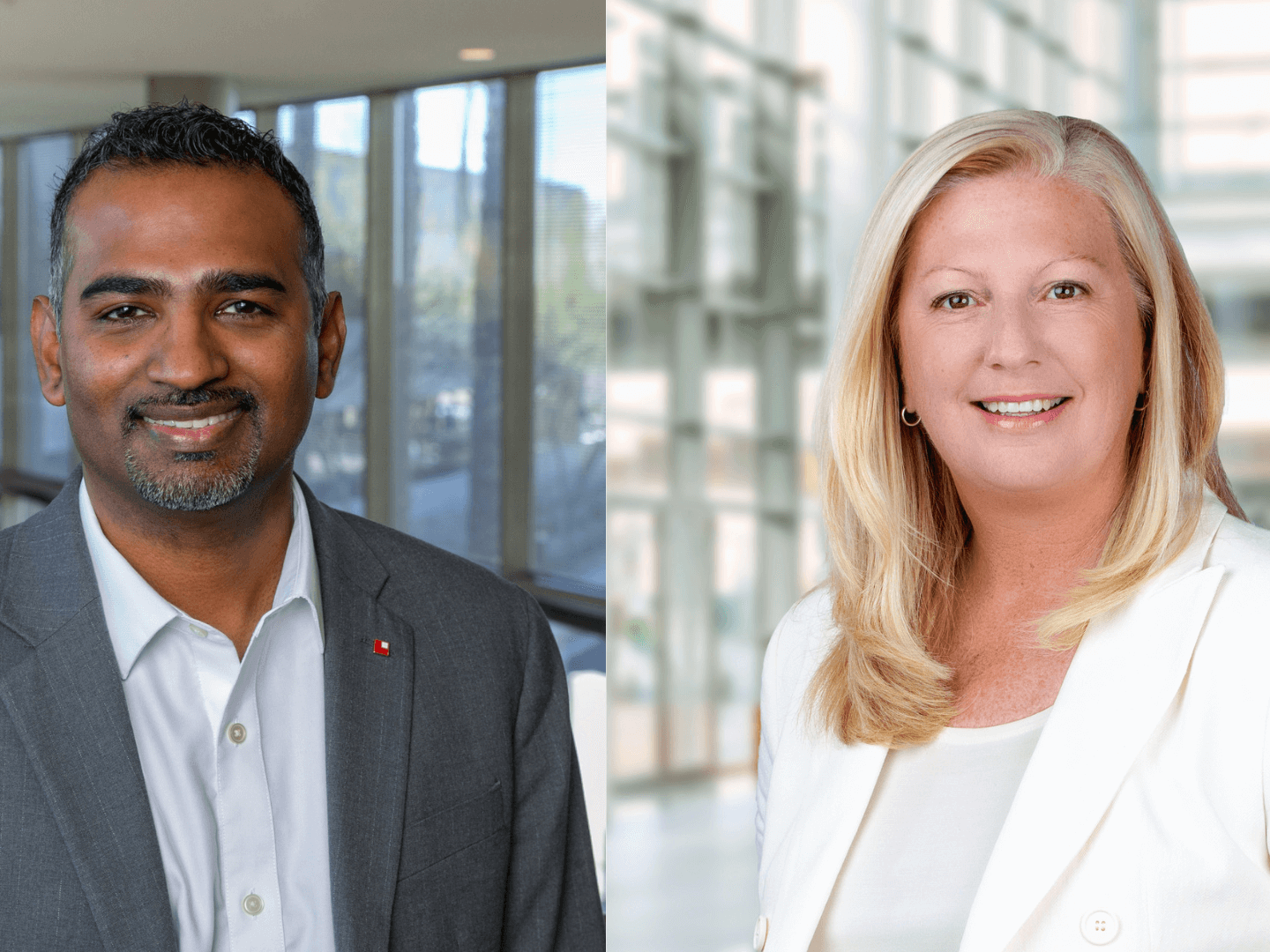 Senior Principal and Chief Climate officer, Prem Sundharam, AIA, CEM (left) and Senior Associate and International Development Management Services Leader, Kristina Feller (right)